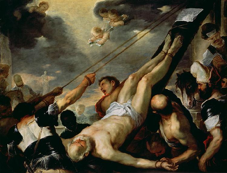 Luca Giordano Crucifixion of St Peter Germany oil painting art